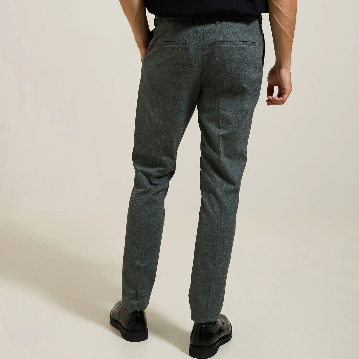 Jules Pantalon chino à plis flanelle- Pantalon Chino|Pantalon