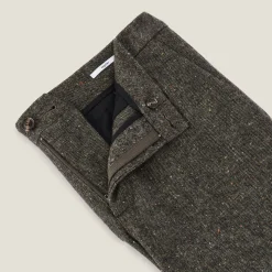 Jules Pantalon chino regular à plis flanelle- Pantalon Chino|Pantalon