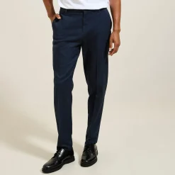 Jules Pantalon chino relax à plis motif chevron- Smart Casual|Pantalon Chino