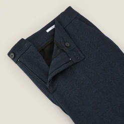 Jules Pantalon chino relax à plis motif chevron- Smart Casual|Pantalon Chino