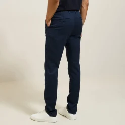 Jules Pantalon chino slim aspect flanelle- Pantalon Chino|Pantalon