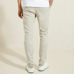 Jules Pantalon chino slim aspect flanelle- Pantalon Chino|Pantalon