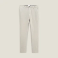 Jules Pantalon chino slim aspect flanelle- Pantalon Chino|Pantalon