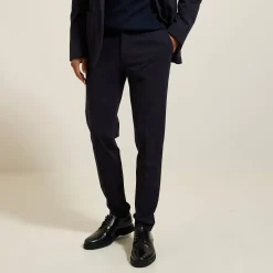Jules Pantalon de costume slim en maille- Pantalon De Costume|Pantalon