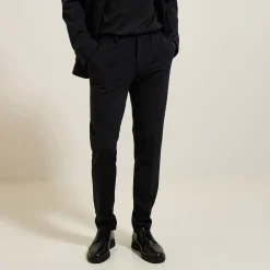 Jules Pantalon de costume slim en maille- Pantalon De Costume|Pantalon