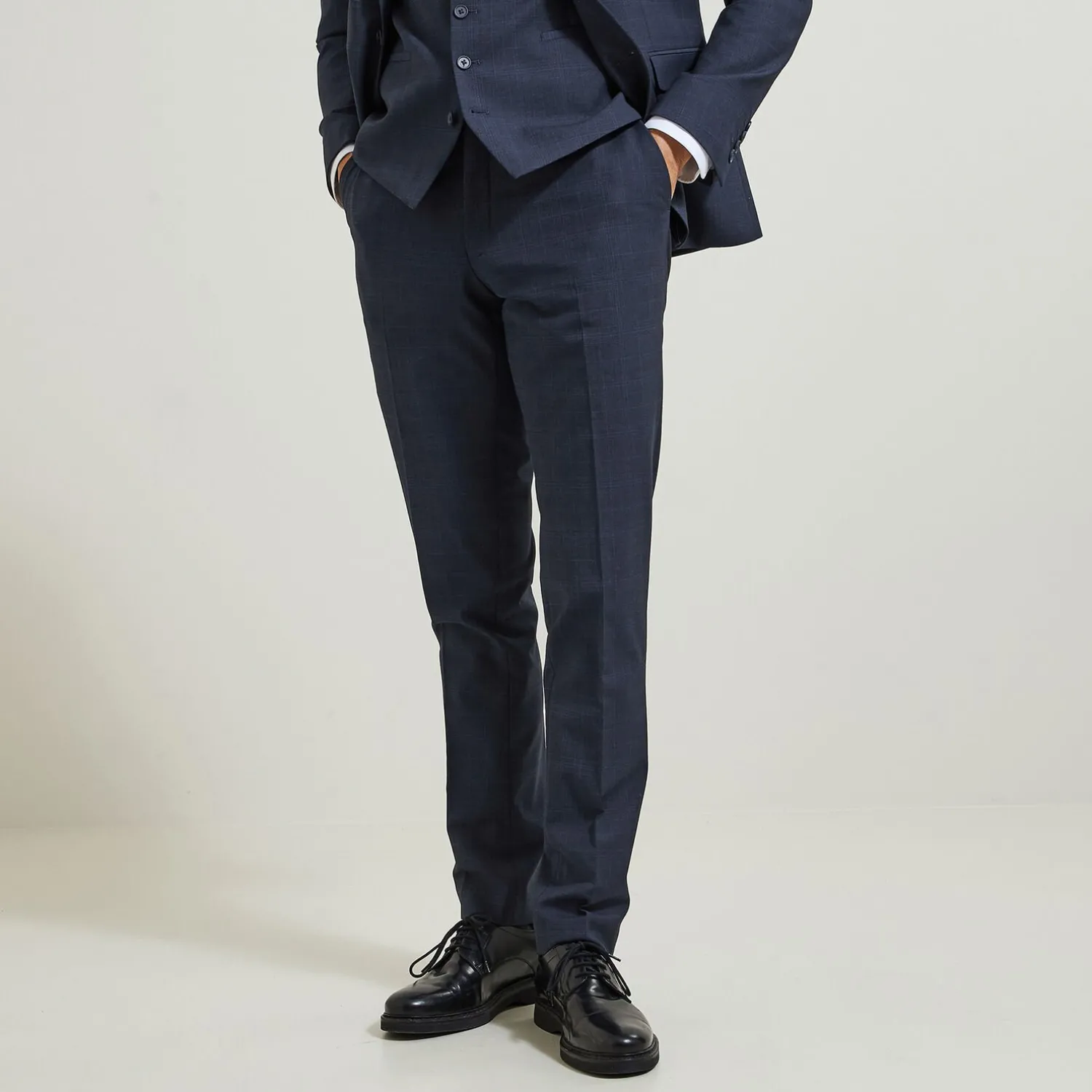 Jules Pantalon de costume slim à carreaux- Collection Mariage|Pantalon De Costume