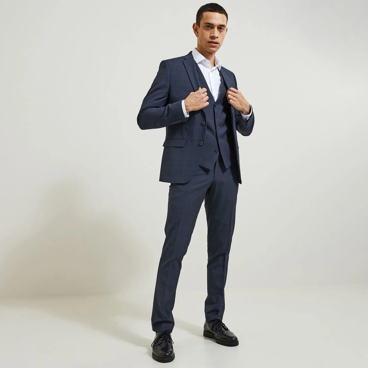 Jules Pantalon de costume slim à carreaux- Collection Mariage|Pantalon De Costume