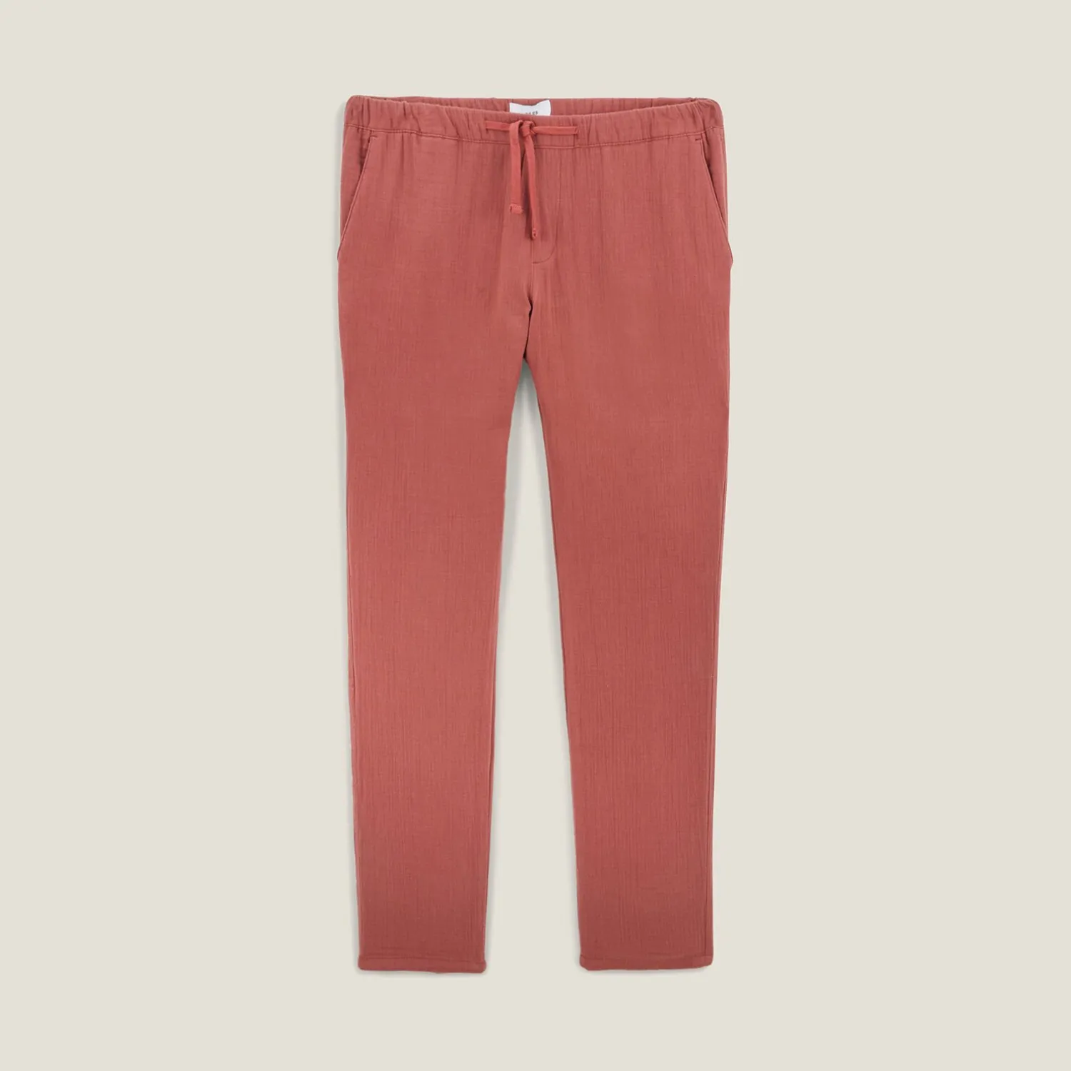 Jules Pantalon en gaze de coton uni- Pantalon Chino|Pantalon