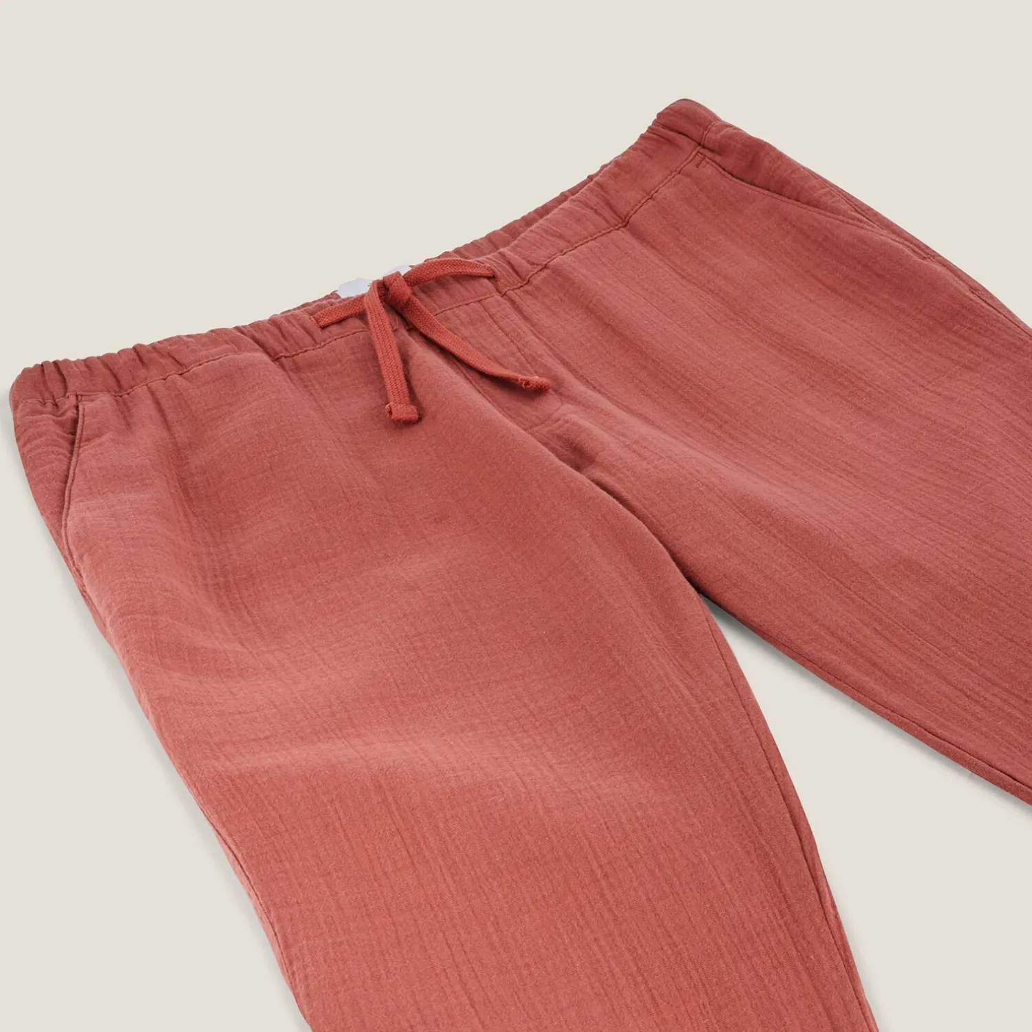 Jules Pantalon en gaze de coton uni- Pantalon Chino|Pantalon