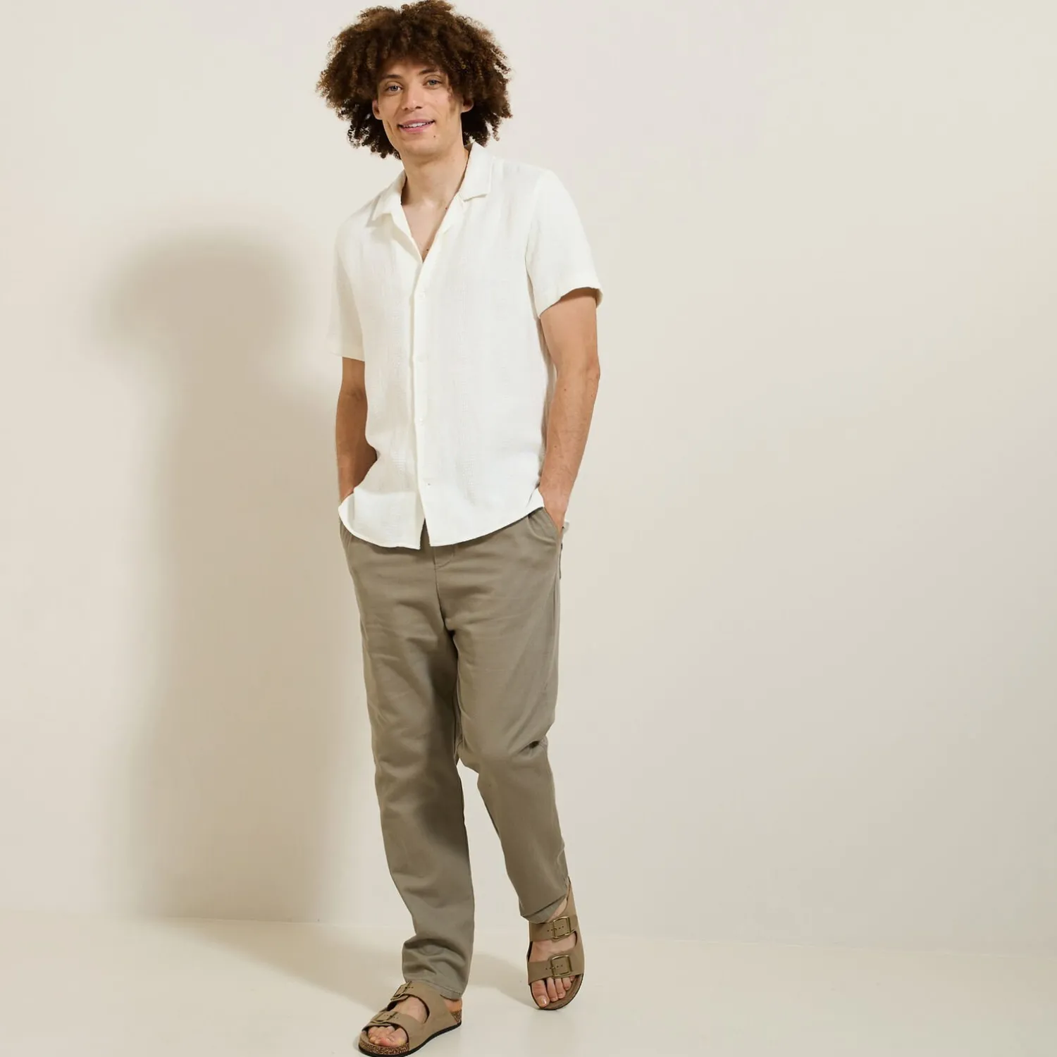 Jules Pantalon jogger contenant du lin- Pantalon Cargo|Pantalon Chino