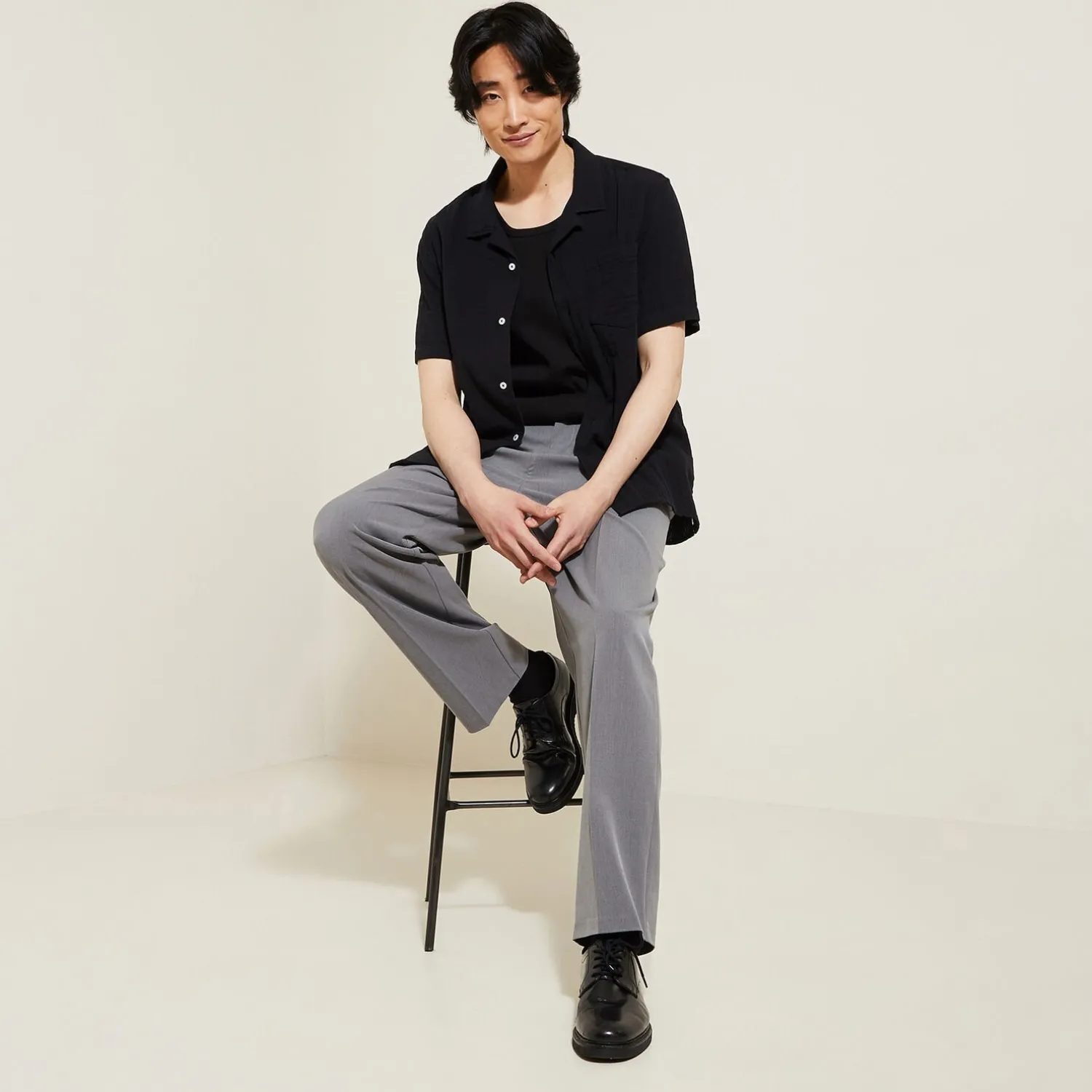 Jules Pantalon large à plis- Smart Casual|Pantalon