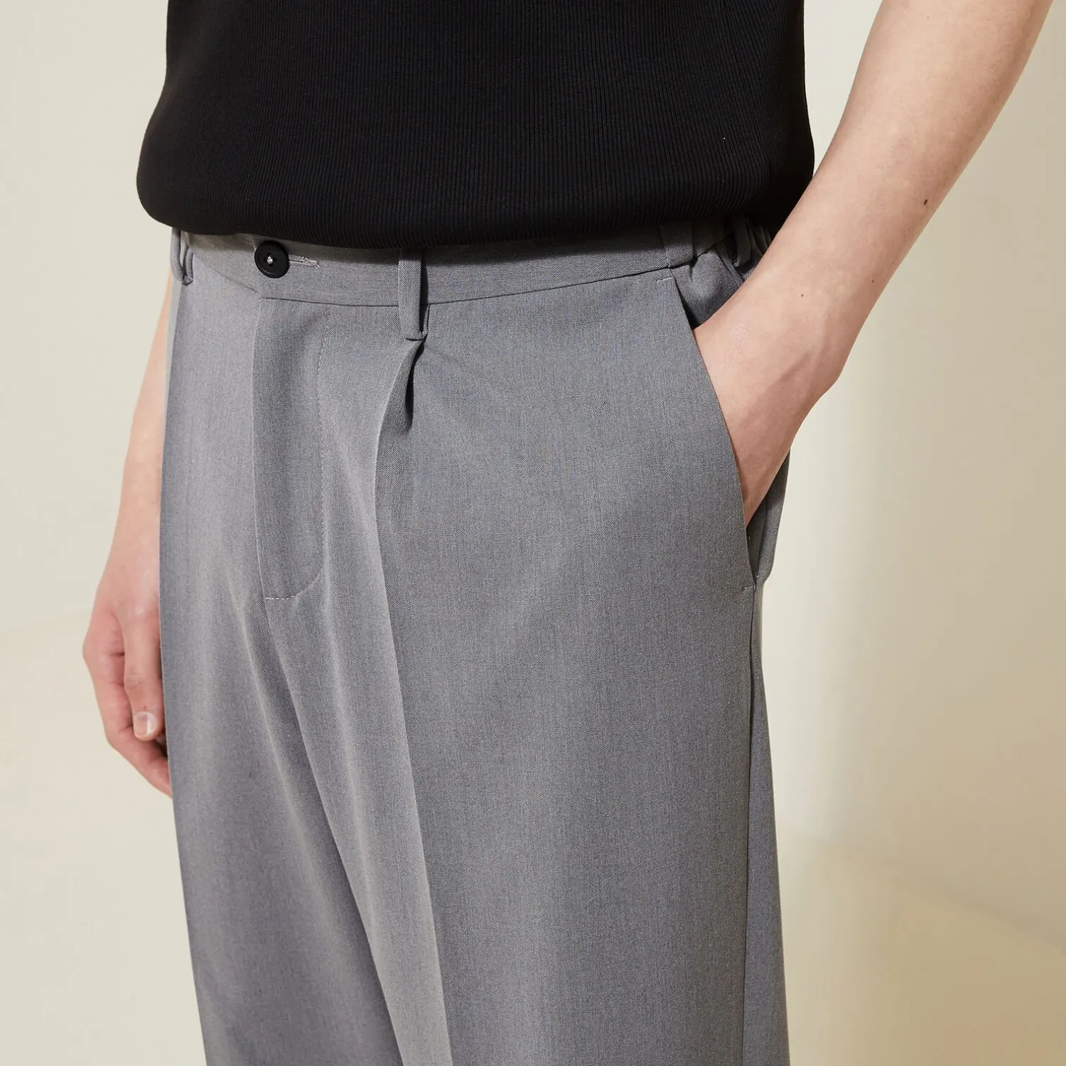 Jules Pantalon large à plis- Smart Casual|Pantalon