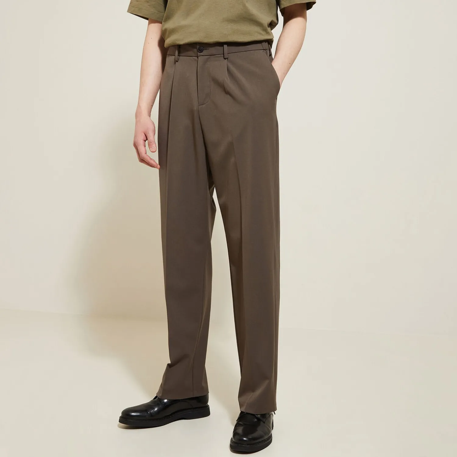 Jules Pantalon large à plis- Smart Casual|Pantalon