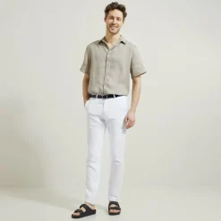 Jules Pantalon slim en coton et lin- Smart Casual|Pantalon Chino