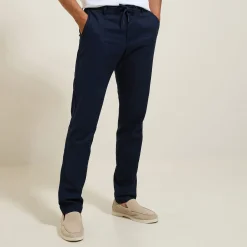 Jules Pantalon slim en coton et lin- Pantalon Chino|Pantalon