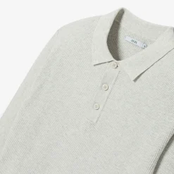 Jules Polo boutonné en maille texturée- Pull