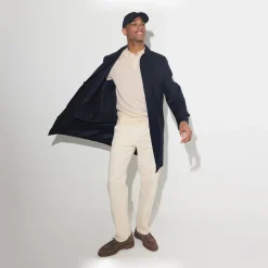 Jules Polo col boutonné en maille en laine de mérinos- Pull