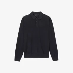 Jules Polo col boutonné en maille en laine de mérinos- Pull