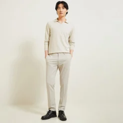 Jules Polo en maille col resort manches longues- Smart Casual|Pull