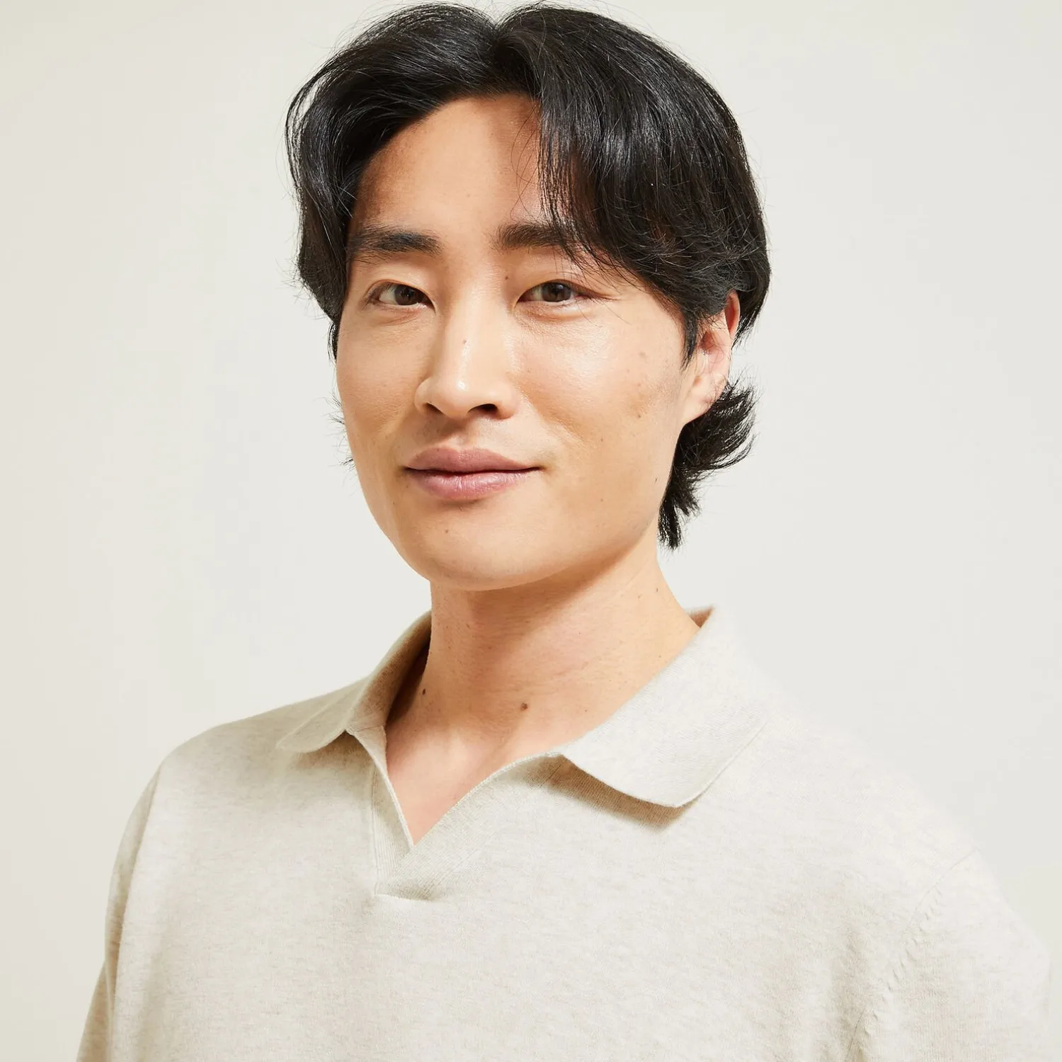 Jules Polo en maille col resort manches longues- Smart Casual|Pull