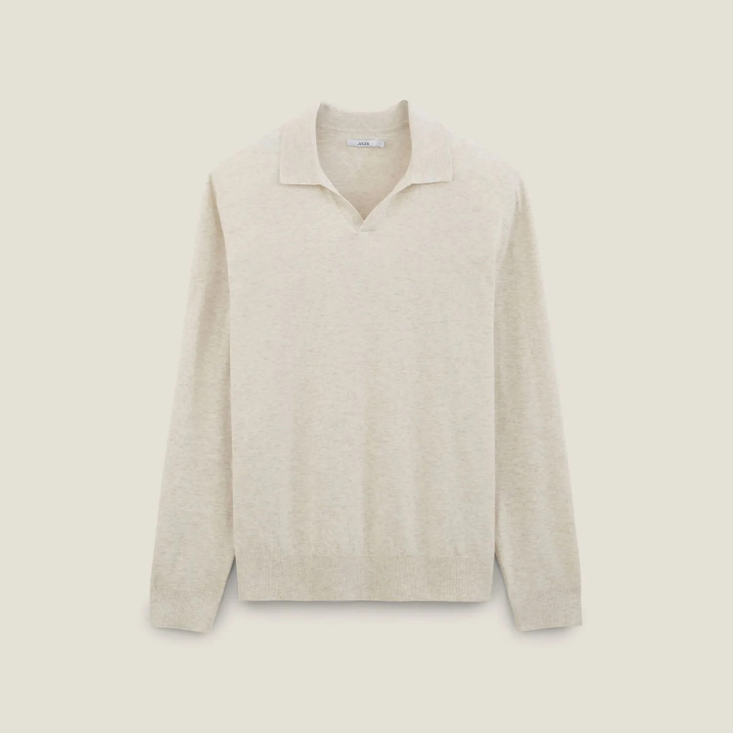 Jules Polo en maille col resort manches longues- Smart Casual|Pull