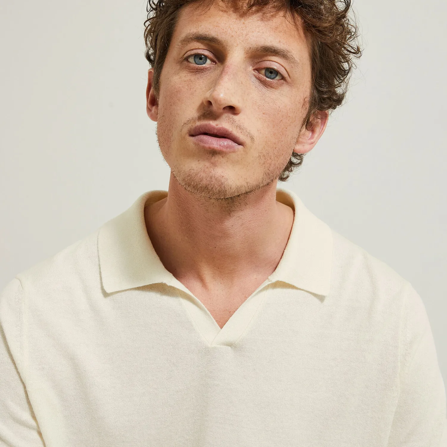 Jules Polo en maille col resort- Polo|Pull