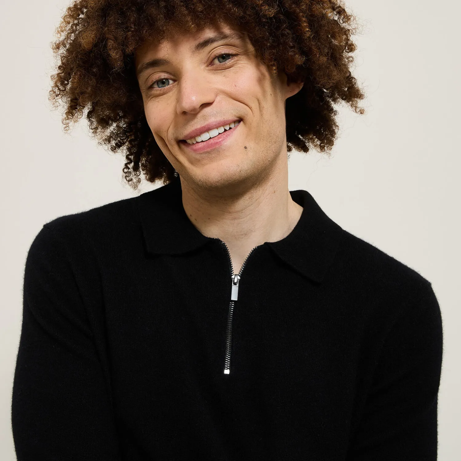 Jules Polo en maille col zippé- Pull