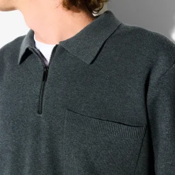 Jules Polo en maille zippé Performance by- Pull