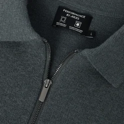 Jules Polo en maille zippé Performance by- Pull