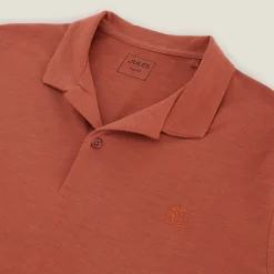 Jules Polo manches courtes broderie poitrine col requin- Polo