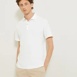 Jules Polo manches courtes chevron col italien- Polo