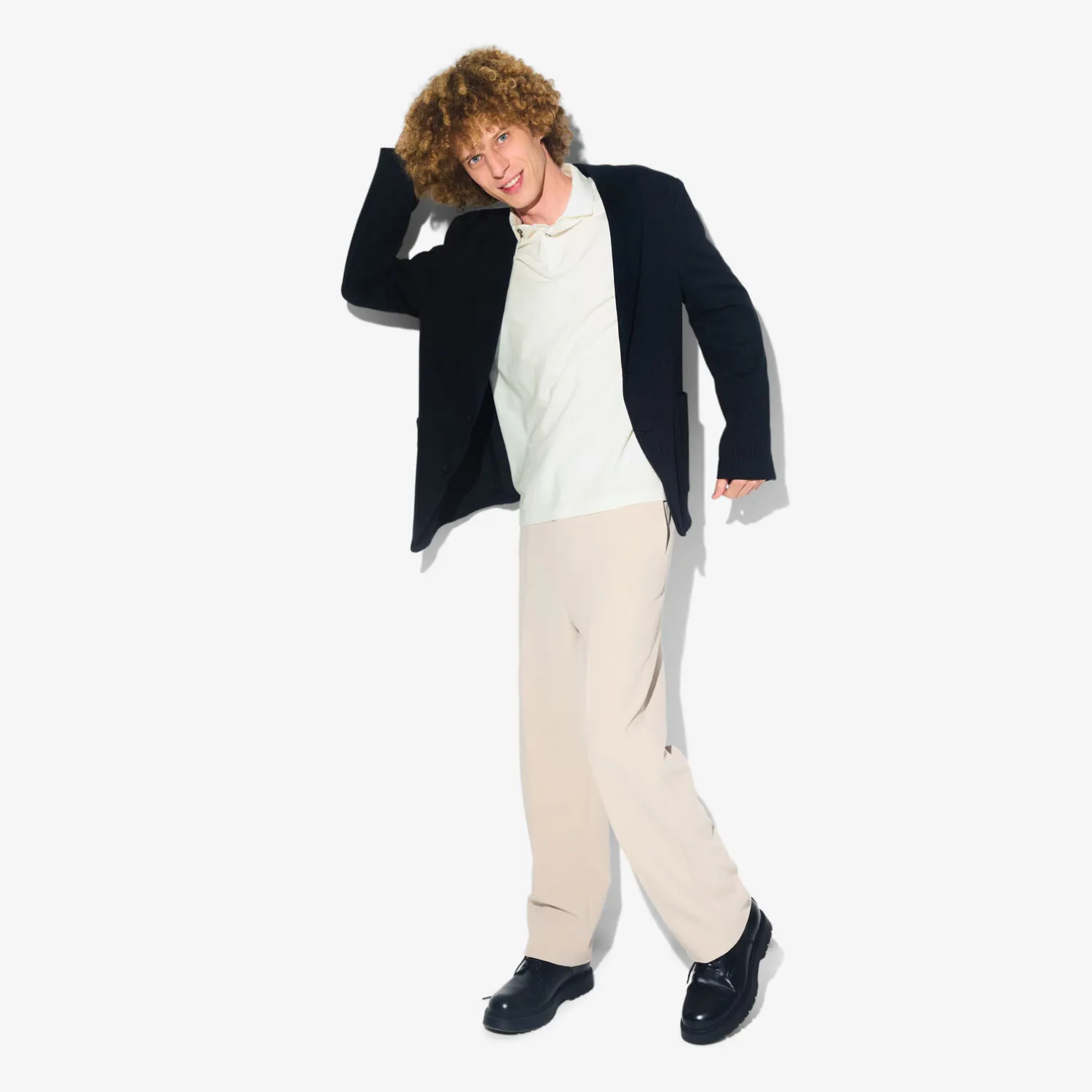 Jules Polo manches courtes chevron col italien- Polo