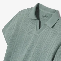 Jules Polo manches courtes col resort à lignes- Polo