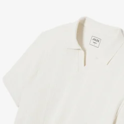 Jules Polo manches courtes col resort à lignes- Polo