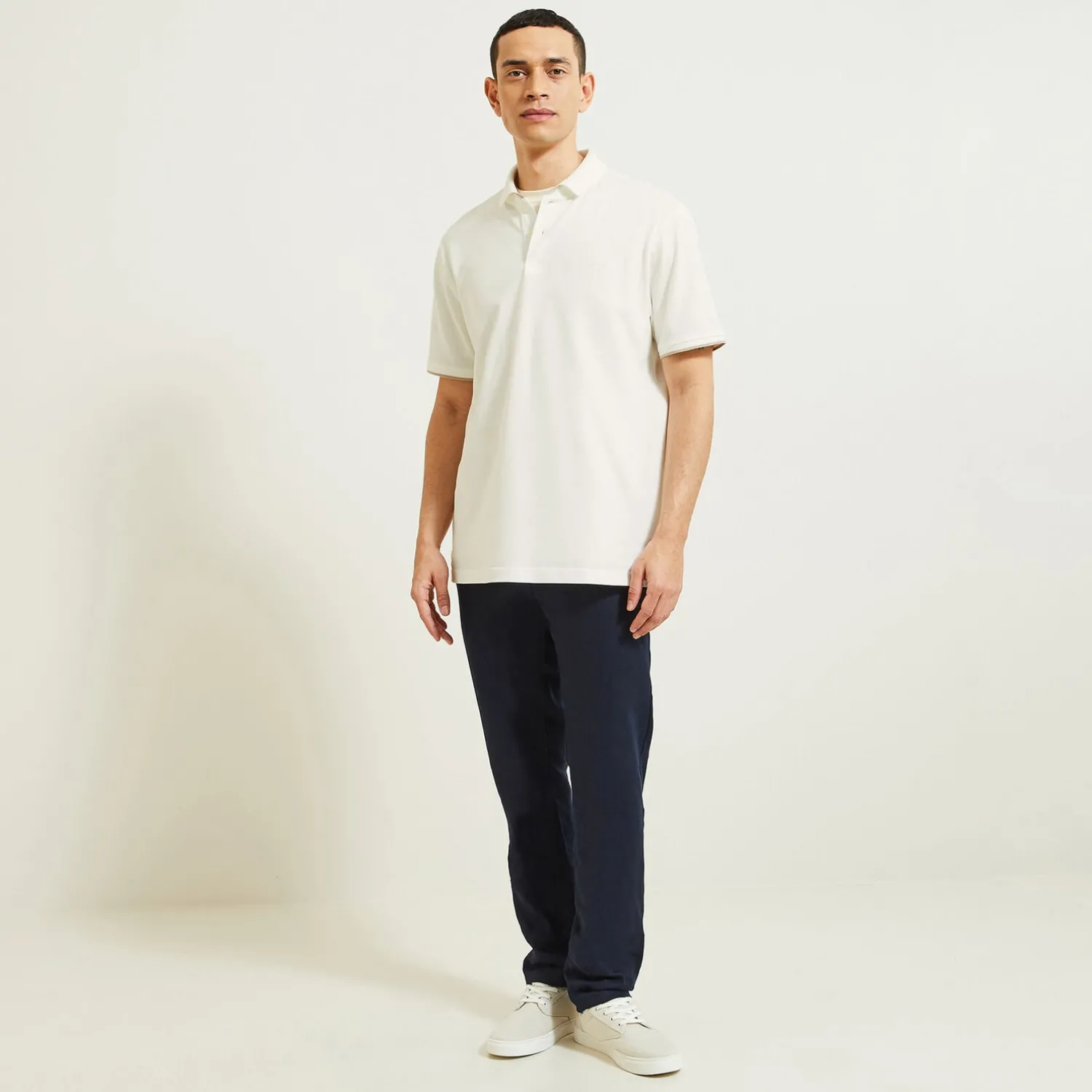 Jules Polo manches courtes fantaisie poitrine double col- Smart Casual|Polo