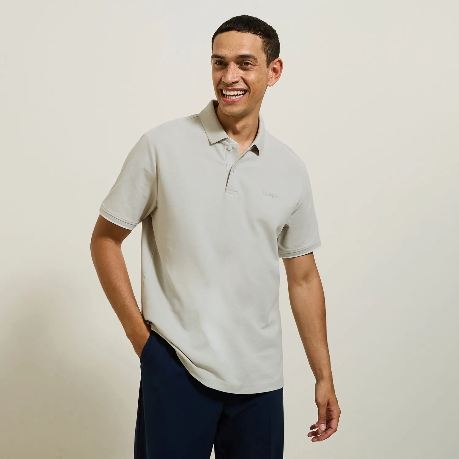 Jules Polo manches courtes fantaisie poitrine double col- Polo