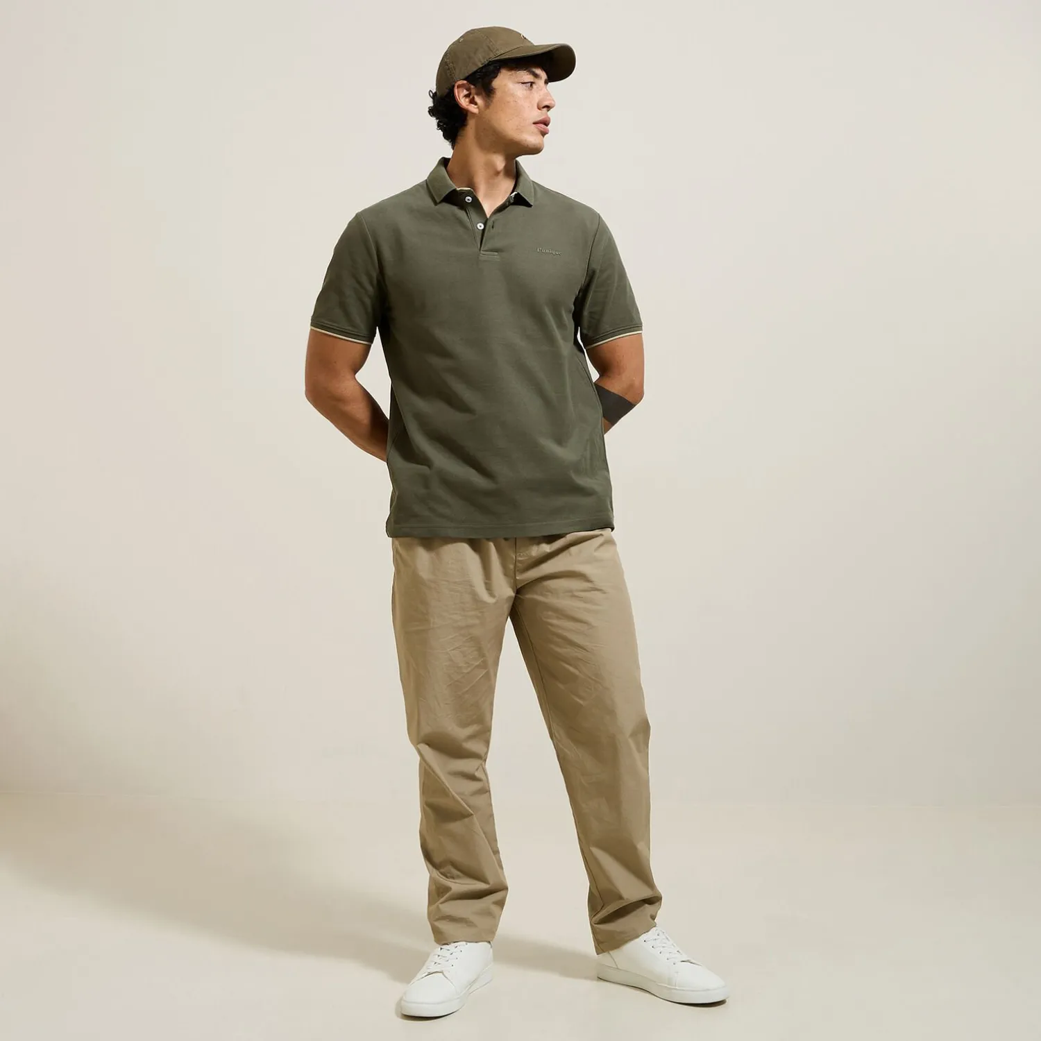 Jules Polo manches courtes fantaisie poitrine double col- Polo