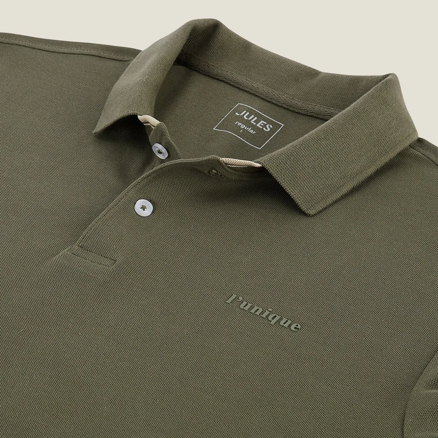 Jules Polo manches courtes fantaisie poitrine double col- Polo