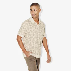 Jules Polo manches courtes imprimé col resort- Polo