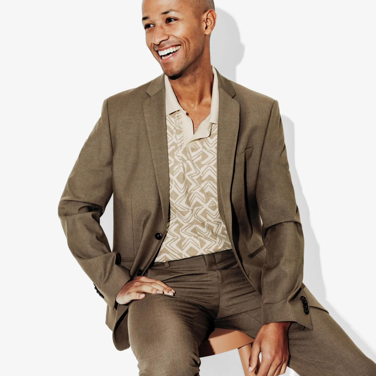 Jules Polo manches courtes imprimé col resort- Polo