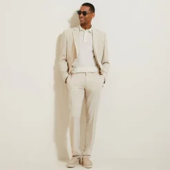 Jules Polo manches courtes imprimé col italien jersey- Polo