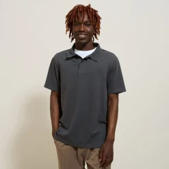 Jules Polo manches courtes relax uni texturé- Smart Casual|Polo