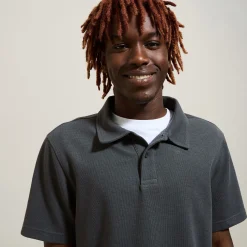 Jules Polo manches courtes relax uni texturé- Smart Casual|Polo