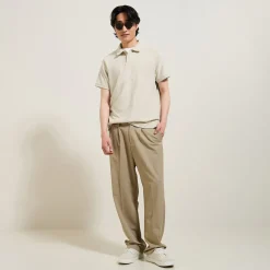 Jules Polo manches courtes relax uni matière éponge- Smart Casual|Polo