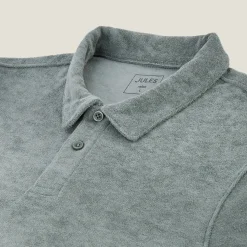 Jules Polo manches courtes relax uni matière éponge- Smart Casual|Polo