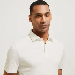 Jules Polo manches courtes slim uni col italien- Smart Casual|Polo