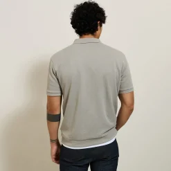 Jules Polo manches courtes texturé col zippé- Smart Casual|Polo