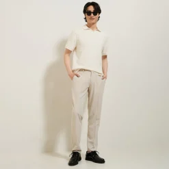 Jules Polo manches courtes texturé col resort- Smart Casual|Polo