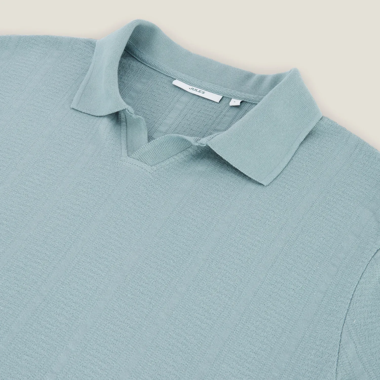 Jules Polo manches courtes texturé col resort- Polo