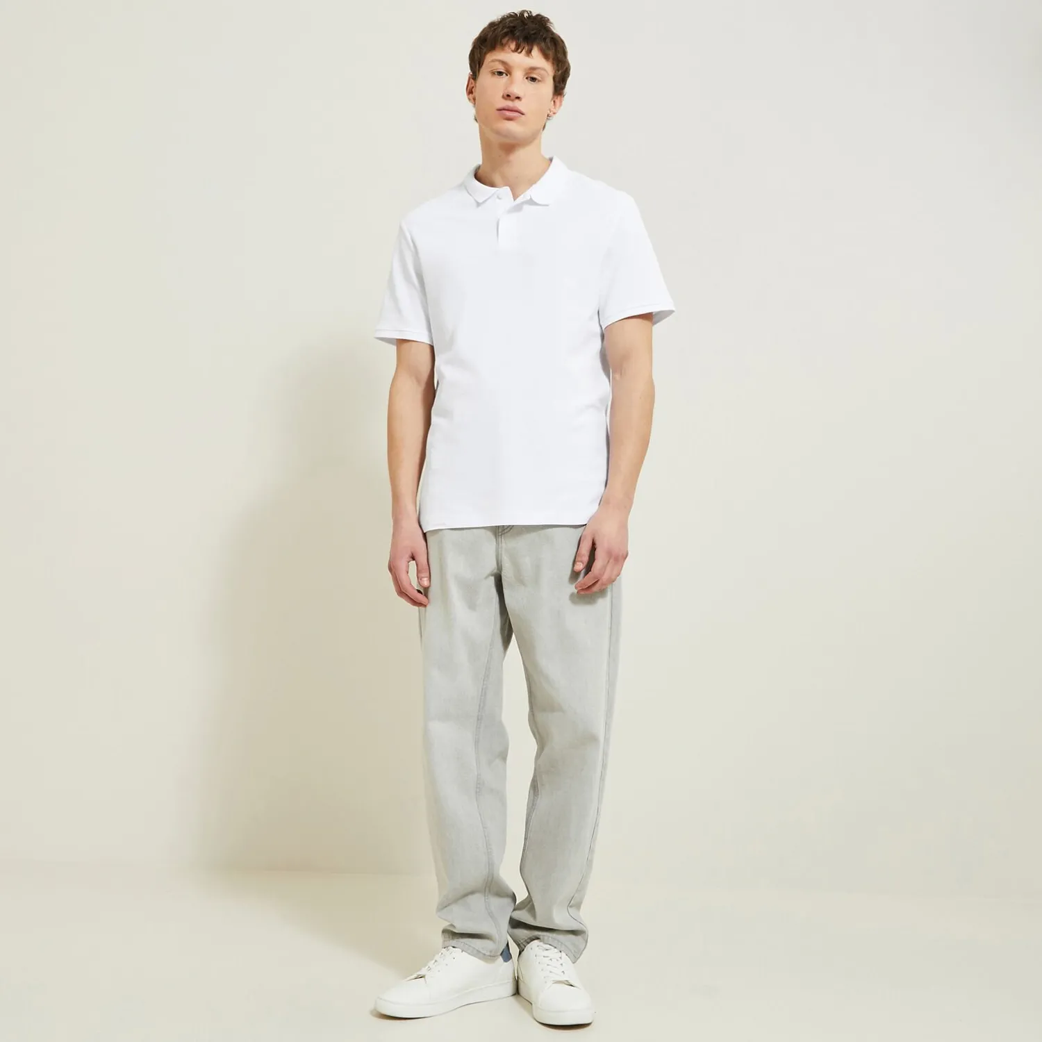 Jules Polo manches courtes uni piqué- Smart Casual|Polo